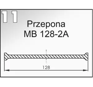 11 Мембрана (диафрагма) насоса опрыскивателя "RAU" 128мм 128-2A