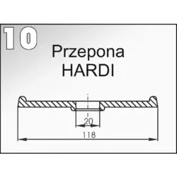 10 Мембрана (диафрагма) насоса опрыскивателя "Hardi" 118x20